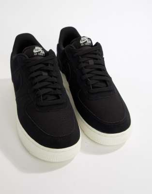 nike air force 1 svart mocka