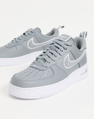 grey nike air force trainers