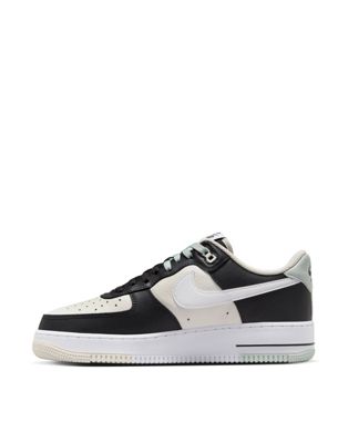 Nike Air Force 1 '07 trainers in black and off white - ASOS Price Checker