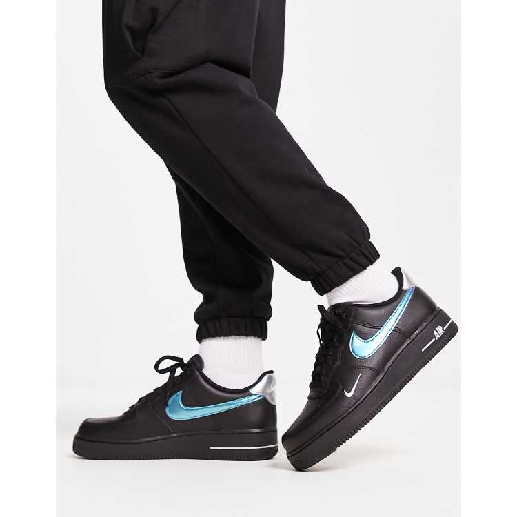 Nike air force outlet with black swoosh