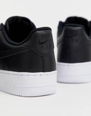 Black with white sole hotsell air force