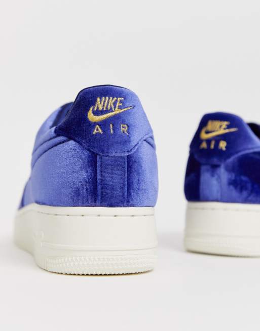 Blue velvet shop nike shoes