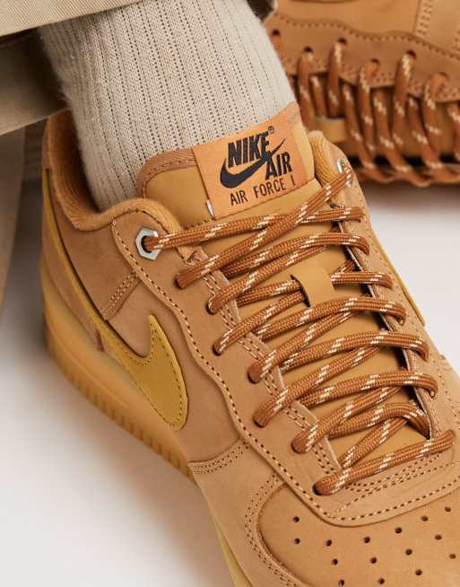 Nike Air Force 1 '07 trainers in brown, 3 of 5