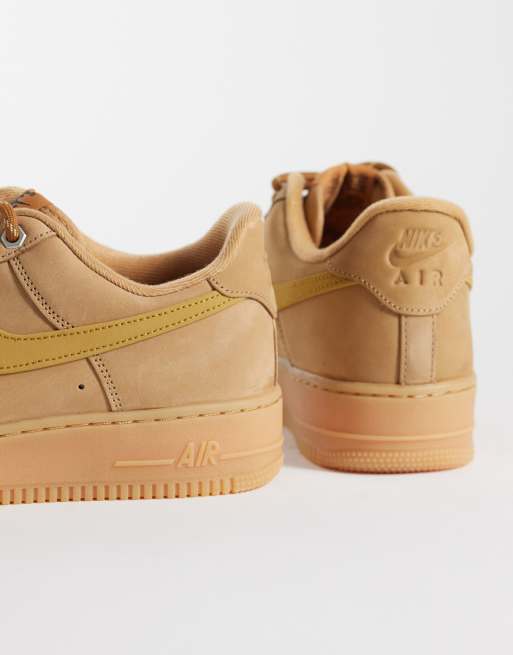 Nike Air Force 1 '07 trainers in brown, 2 of 5