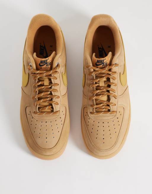 Nike Air Force 1 '07 trainers in brown, 3 of 5