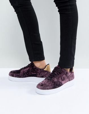 velour air force ones