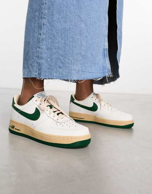 Off white green air cheap force 1