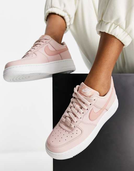 Pink nike store air force shoes