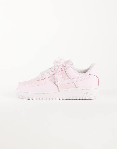 Nike Air Force 1 '07 trainers in pink satin - view 1