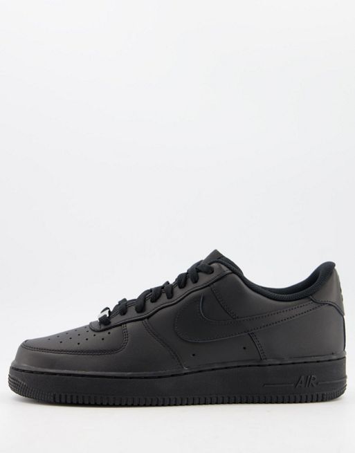 nike jet Air Force 1 '07 trainers in triple black 