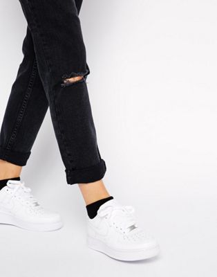 Nike Air Force 1 '07 trainers in triple white - WHITE - ASOS Price Checker