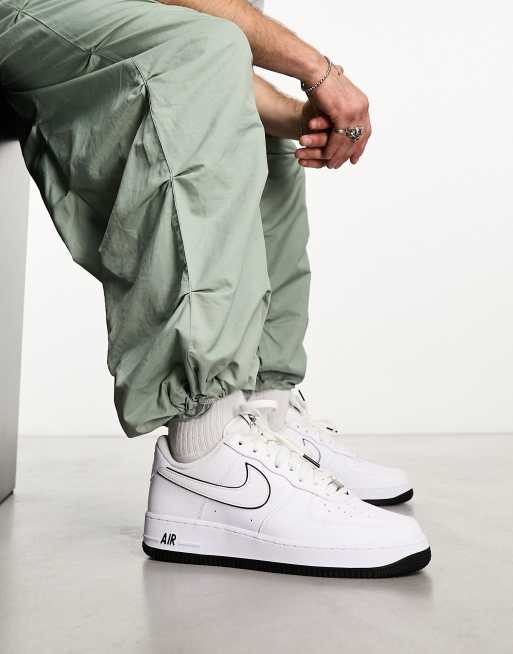 Nike air force white best sale black tick