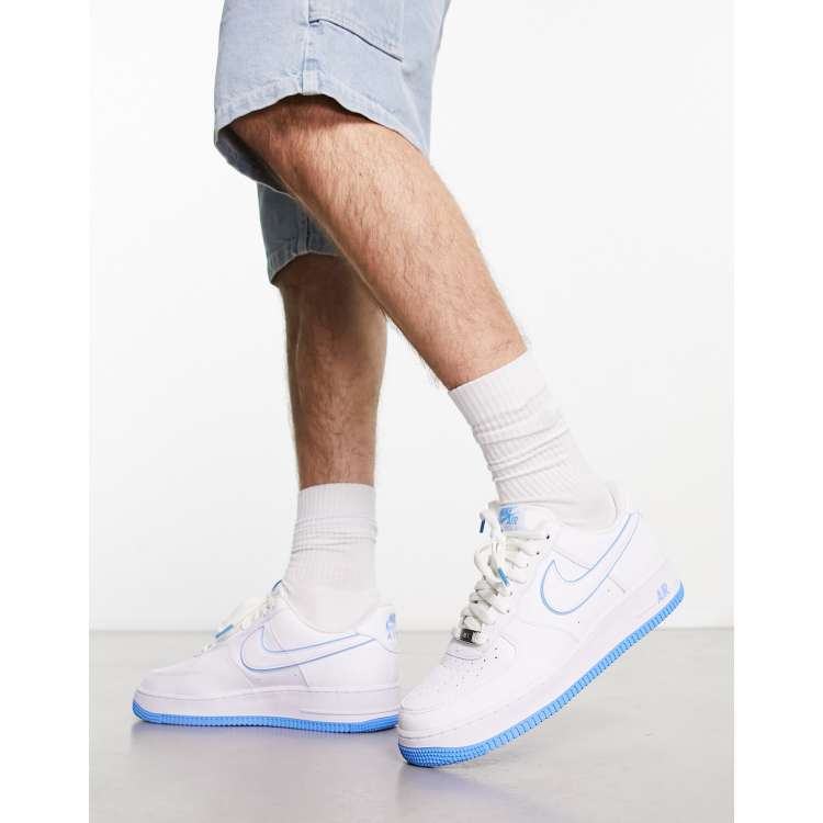 Nike air force 1 best sale 07 white light blue