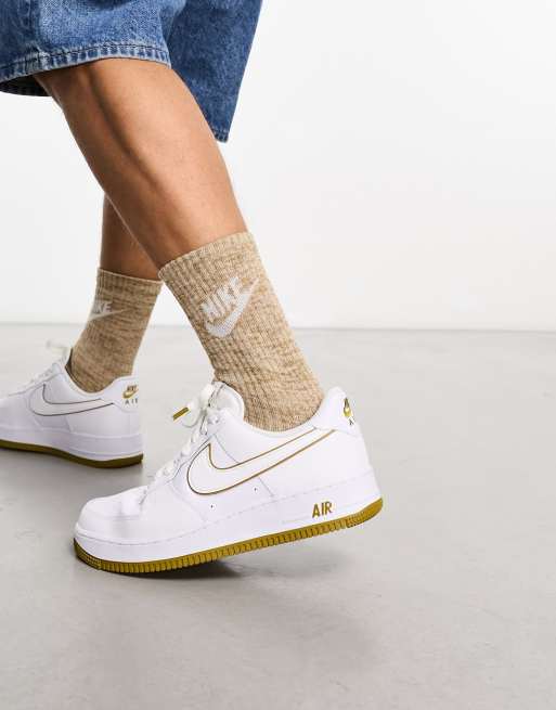 Nike Air Force 1 '07 Next sneakers in white and bronze