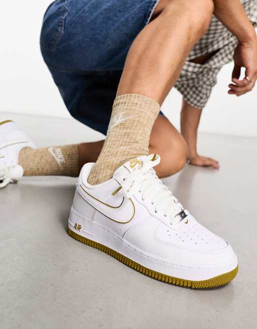 Nike Air Force 1 '07 Next sneakers in white and bronze