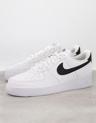 Nike Air Force 1 '07 trainers in white/black - ASOS Price Checker