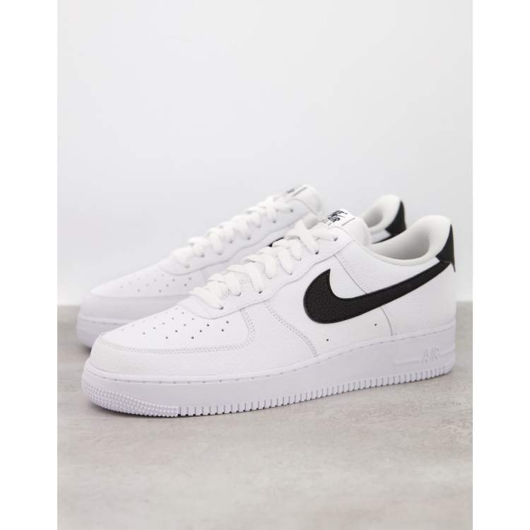 Womens white and black air hot sale force 1