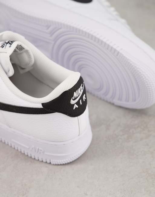 Air force best sale white black swoosh