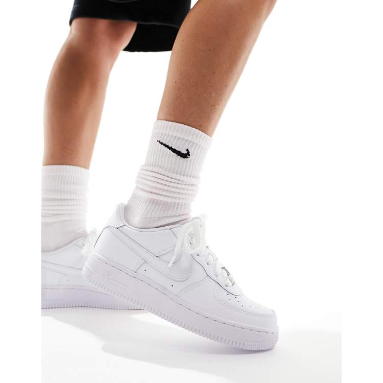 Nike Air Force '07 unisex trainers in triple white ASOS