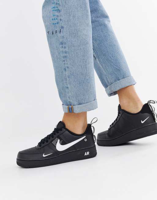 Nike air force store 1 utility schwarz damen