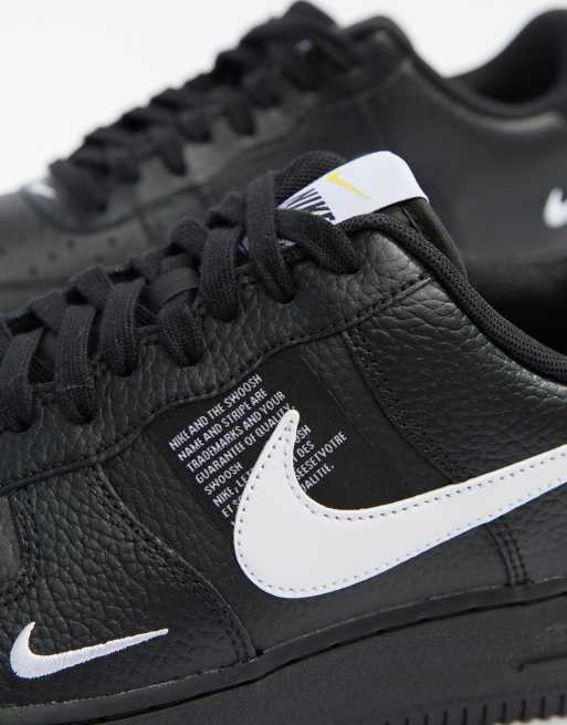 Nike Air Force 1' 07 Utility Trainers In Black AJ7747-001