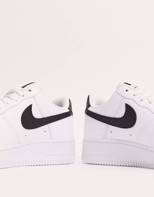 nike air force black and white