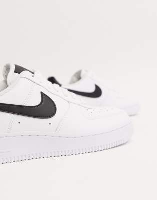 white and black air forces mens