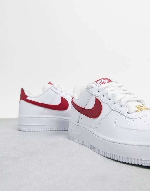 white and burgundy nikes
