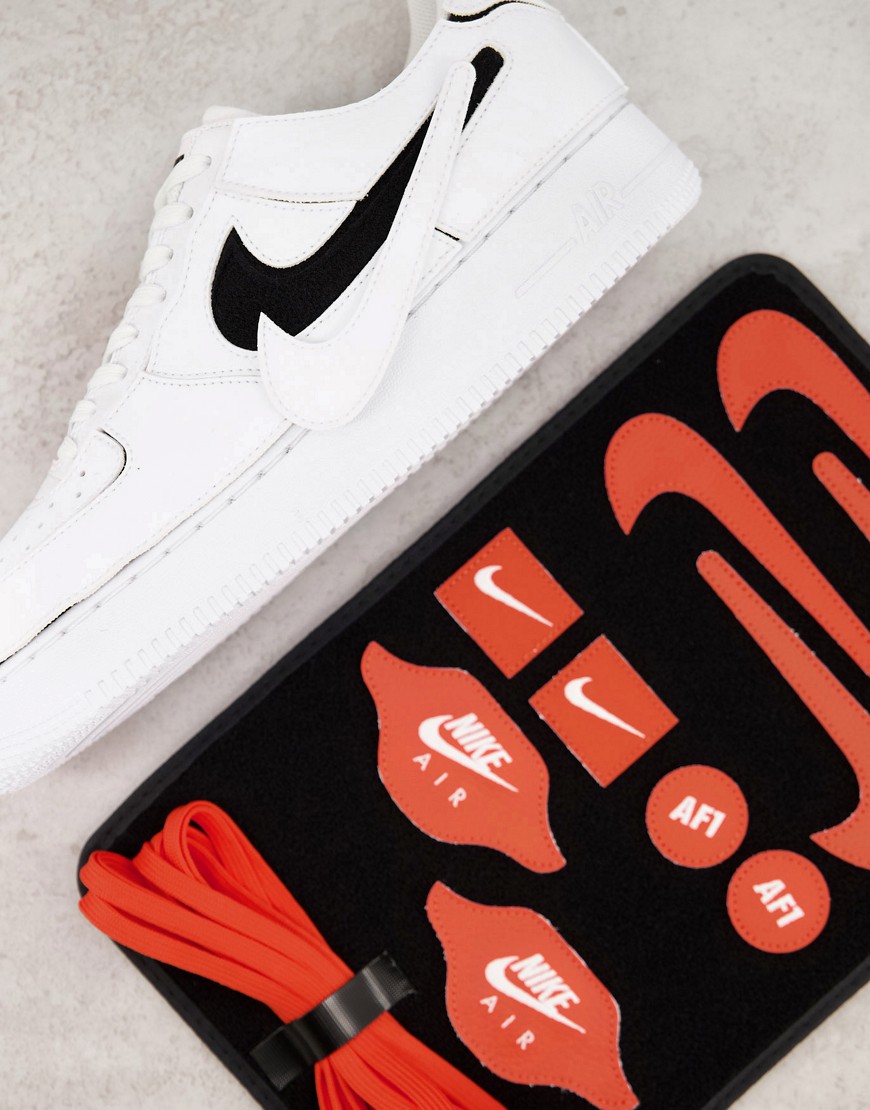 Nike Air Force 1/1 customizable trainers in white