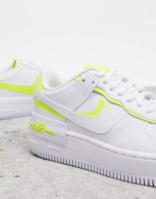 Nike air force store 1 jaune fluo