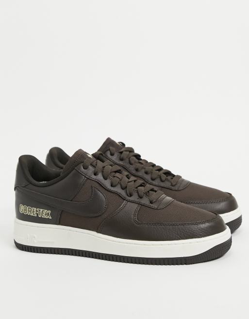 Nike air force shop 1 noir semelle marron