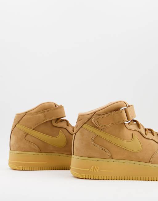 Nike air force 1 mid femme on sale marron