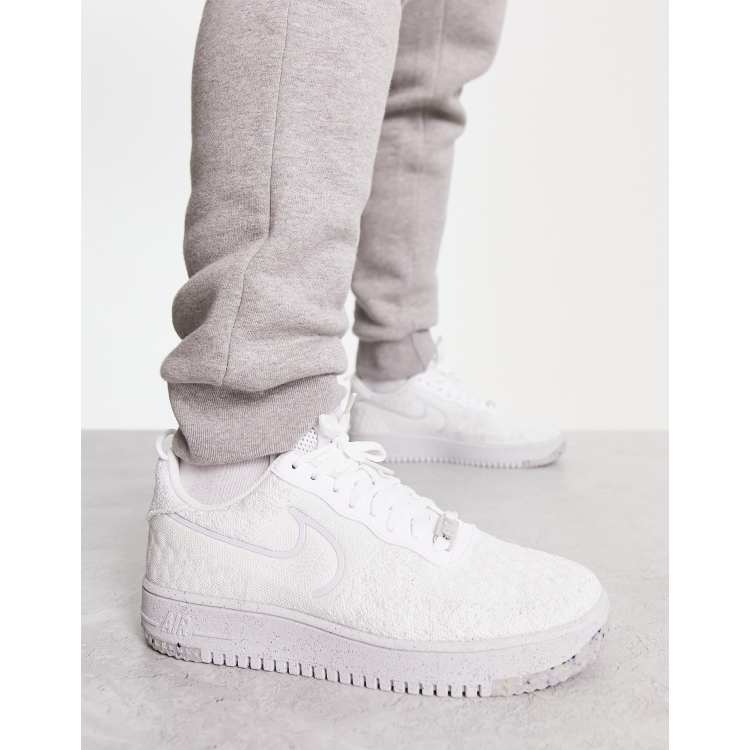 Nike air force 1 shop flyknit trainers in white