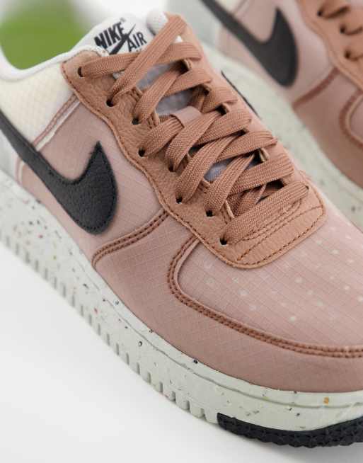 Nike air force 1 nere e marroni top