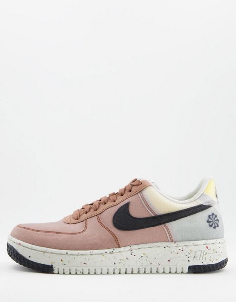 Nike Air Force 1 Crater M2Z2 trainers in brown and stone