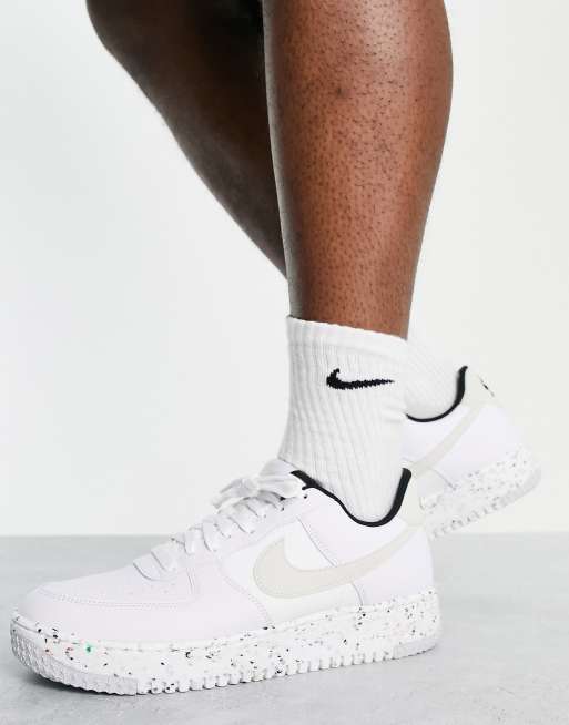 Nike - Air Force 1 Crater Next - Sneakers bianche e color pietra
