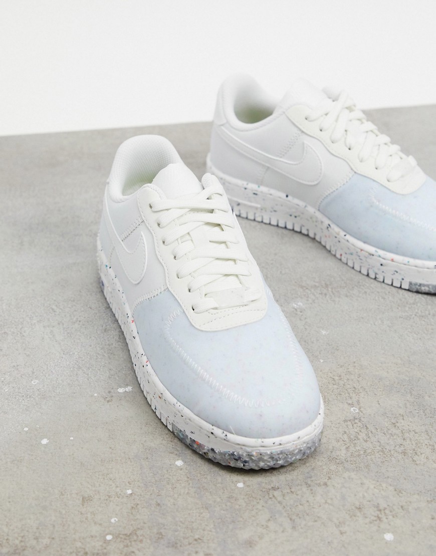 Nike Air Force 1 Crater trainers in off white