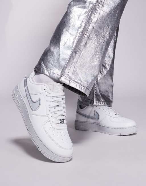 【Nike】Air Force 1 Dance Pale Ivory Silver Nike Air Force 1 Recycled Wood Pack Size 6.5Y White Silver