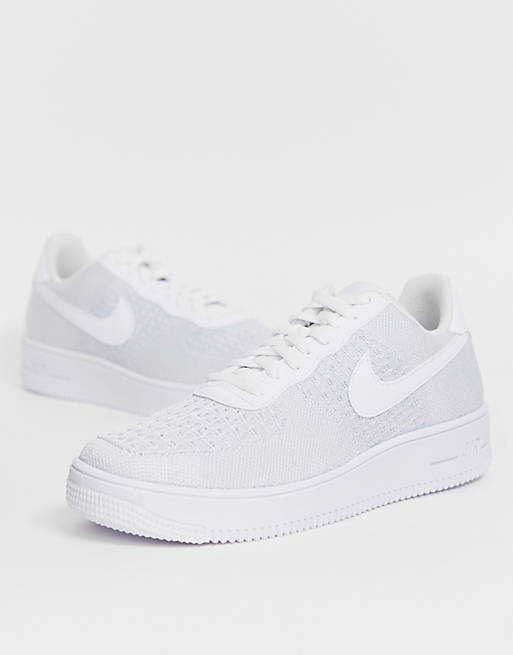 air force 1 flyknit 2.0 bianche