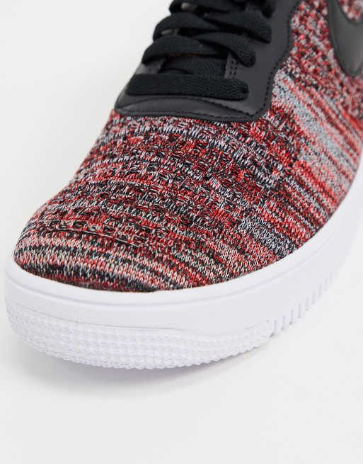 Nike air hotsell force flyknit red