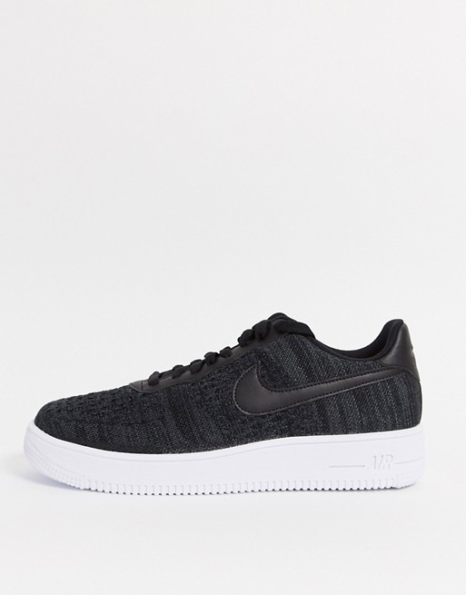 Nike Air Force 1 Flyknit 2.0 trainers in black