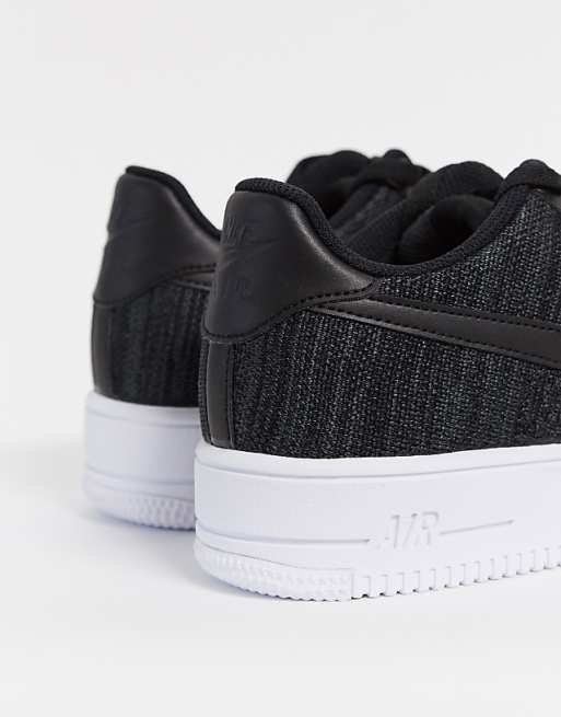 Nike Air Force 1 Flyknit 2.0 trainers in black Nike Air Force 1 Flyknit 2.0 trainers in black
