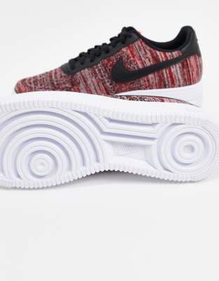 air force 1 flyknit red