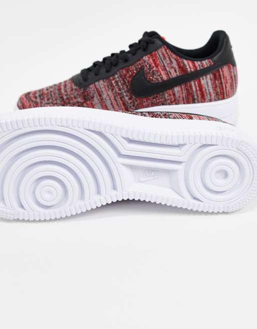 Air force one flyknit red on sale