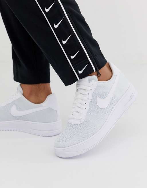 Nike air force 1 flyknit clearance blanche