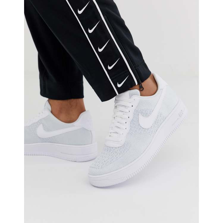 Air force 1 2024 flyknit women's white