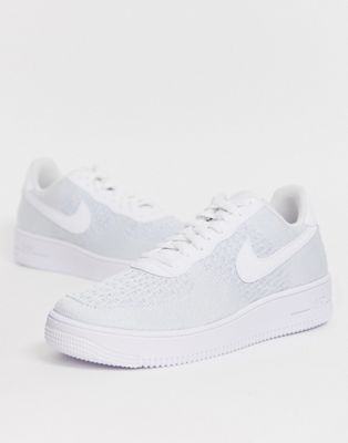mens air force 1 flyknit white