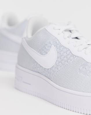 Air force deals flyknit white