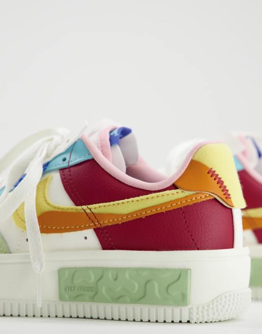 Air force one multicolore femme best sale