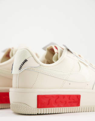Nike Air Force 1 Fontanka sneakers in pearl white | ASOS